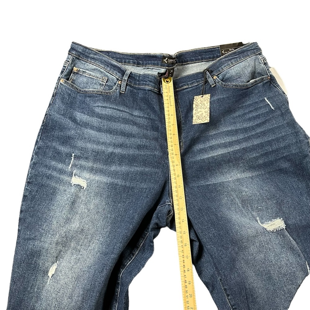 Nanette Lepore Belle High Rise Slim Straight Jeans Size 24 - Picture 11 of 11